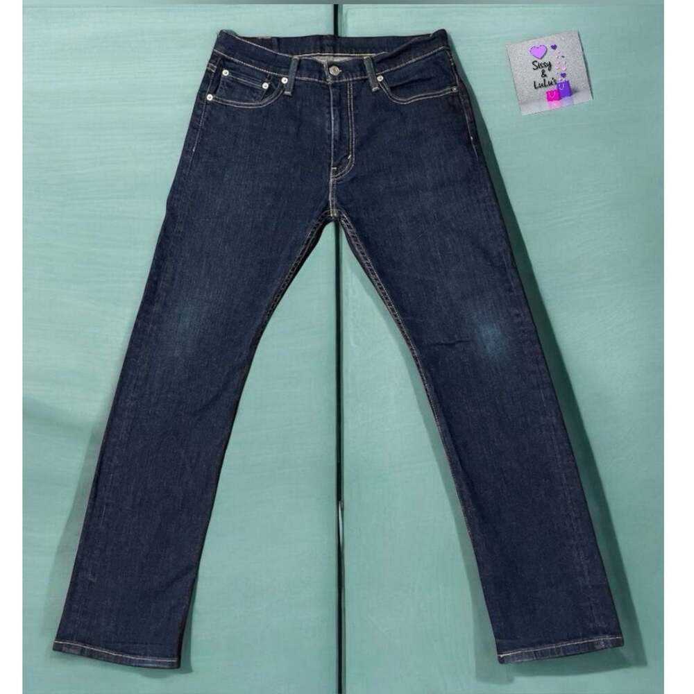 Levi's Jeans Men's 31x30 Blue Dark Wash Slim Straight Denim
